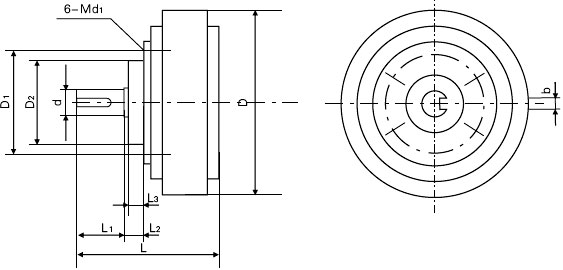 CZF-型法兰式磁粉制动器